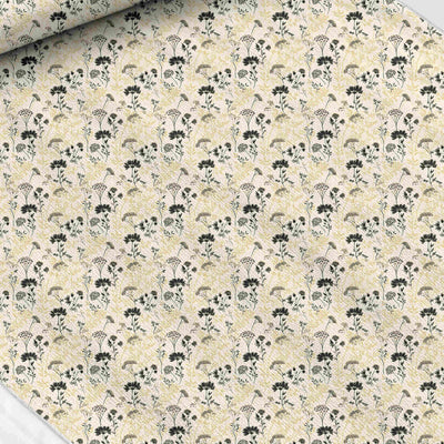Vintage floral print fabric