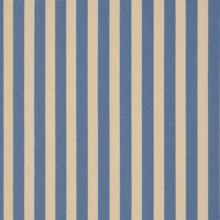 Cream & Blue Vertical Stripes Print Fabric — design 1450AC-AGGP/DS-154, Clothwala