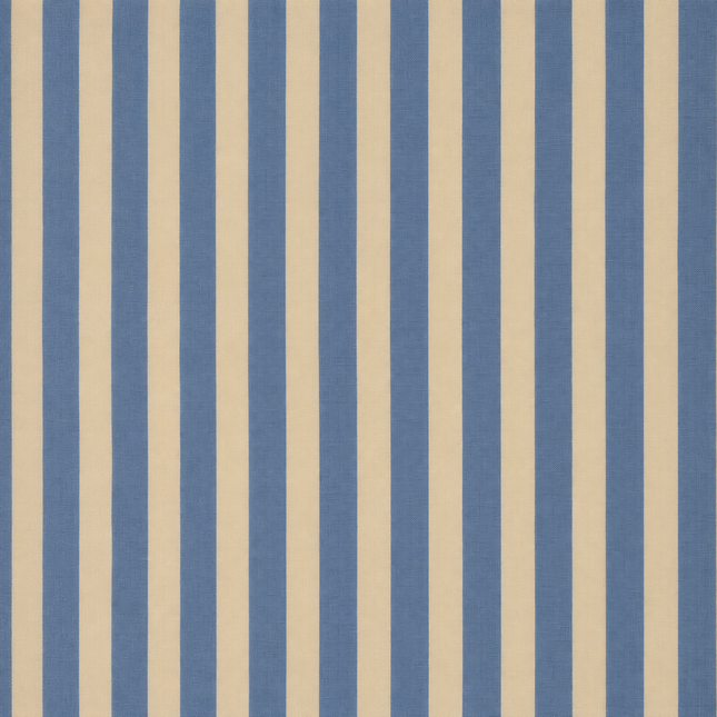 Cream & Blue Vertical Stripes Print Fabric — design 1450AC-AGGP/DS-154, Clothwala