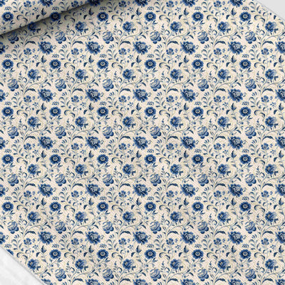 Vintage floral print fabric