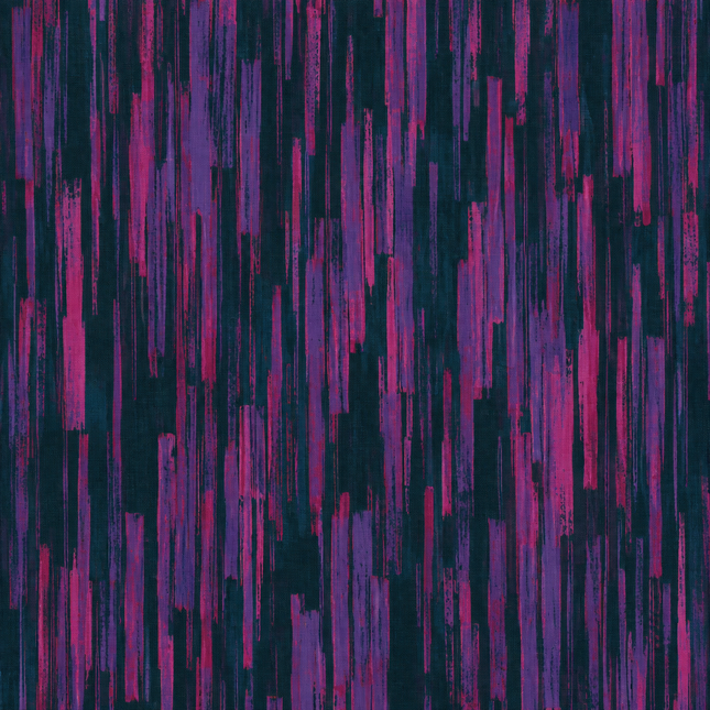 Dark Blue & Purple & Pink Abstract Brush Strokes Print Fabric — design DS-170, Clothwala