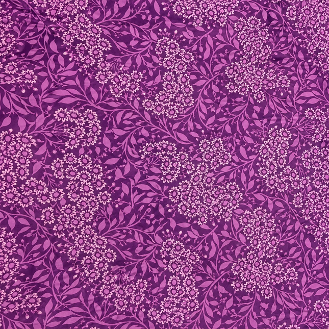 Dark Purple & Light Purple Ditsy Floral Clusters Print Fabric — design 1327RC-RF/DS-574, Clothwala