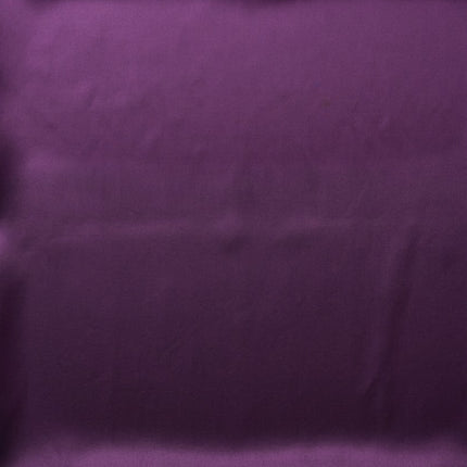 Deep Purple & N/A Solid Poly Japanese Satin Fabric — design DS-77, Clothwala