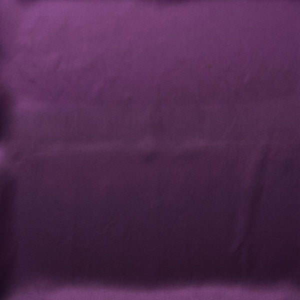 Deep Purple & N/A Solid Poly Japanese Satin Fabric
