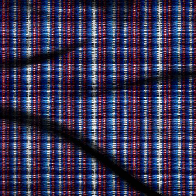 cobalt blue stripes digital print fabric texture — fine scale closeup