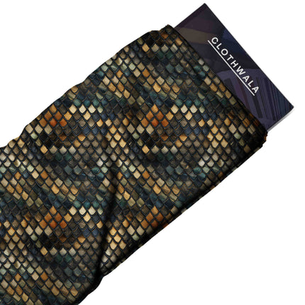 dark green other fabric detail — textured finish digital print closeup