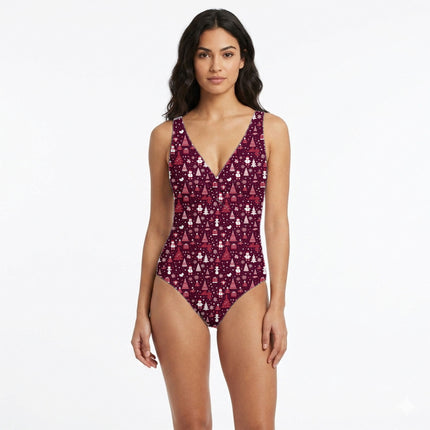 Burgundy Floral Digital Print Fabric for Shirt | Artistic Resort Wear - Image 8