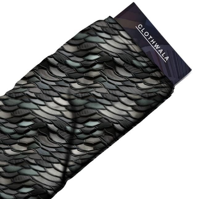 jet black animal print fabric draped — handbag styling
