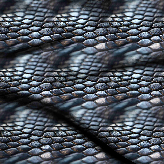 charcoal black animal digital print fabric texture — fine scale closeup