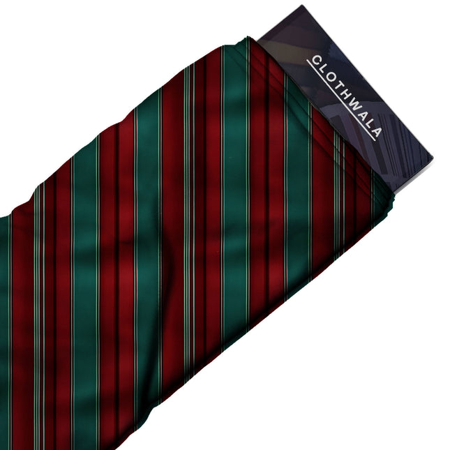 deep teal stripes print fabric draped — skirt styling