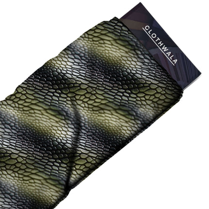 jet black animal fabric detail — glossy finish digital print closeup