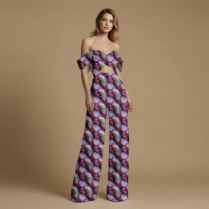 amethyst purple animal all-over print pattern — medium scale repeat layout