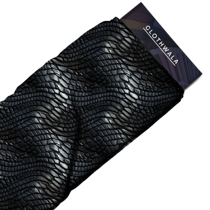 jet black animal all-over print pattern — fine scale repeat layout