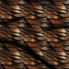 burnt sienna animal digital print fabric texture — large scale closeup