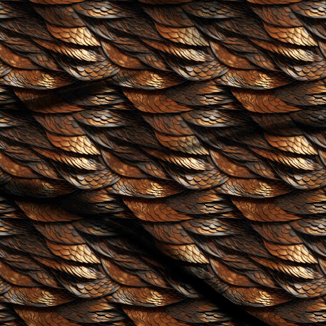 burnt sienna animal digital print fabric texture — large scale closeup
