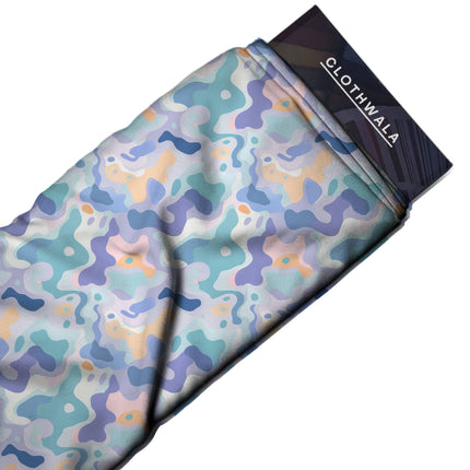 lavender mist abstract all-over print pattern — medium scale repeat layout