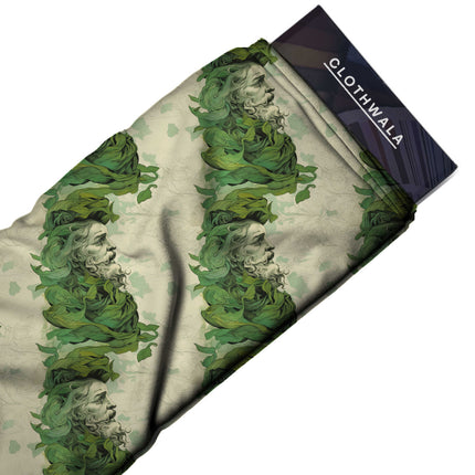 forest green other fabric detail — matte finish digital print closeup