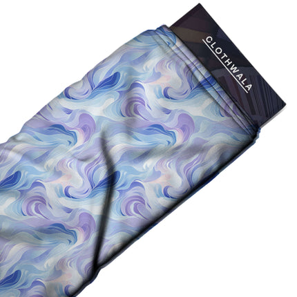 periwinkle abstract all-over print pattern — medium scale repeat layout