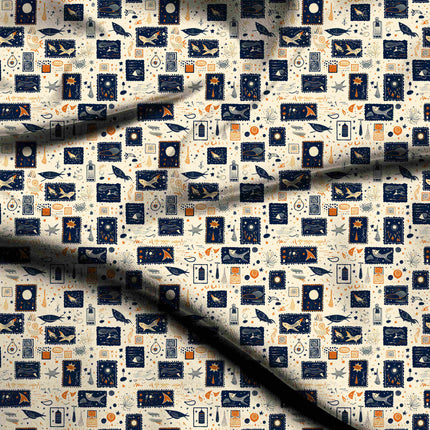 midnight blue other digital print fabric texture — fine scale closeup