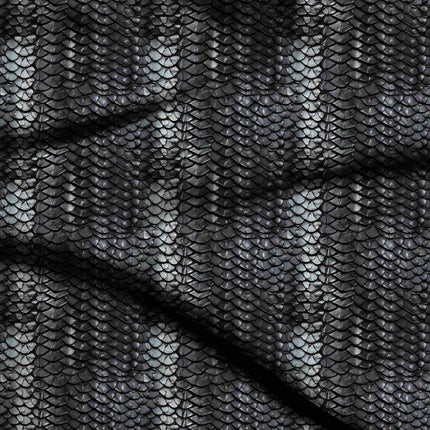 jet black animal digital print fabric texture — fine scale closeup