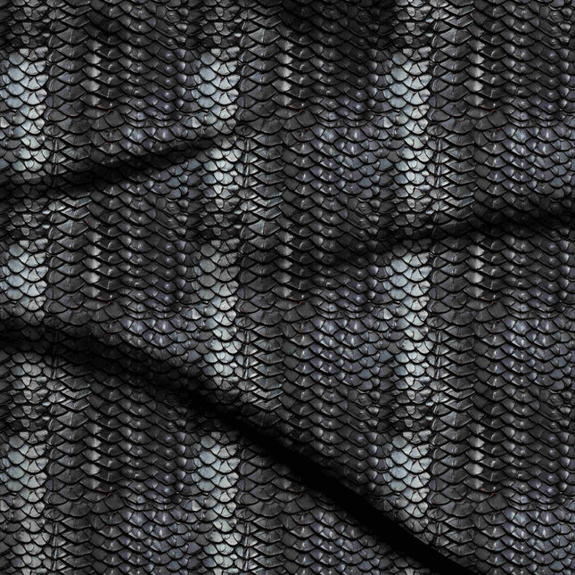 jet black animal digital print fabric texture — fine scale closeup