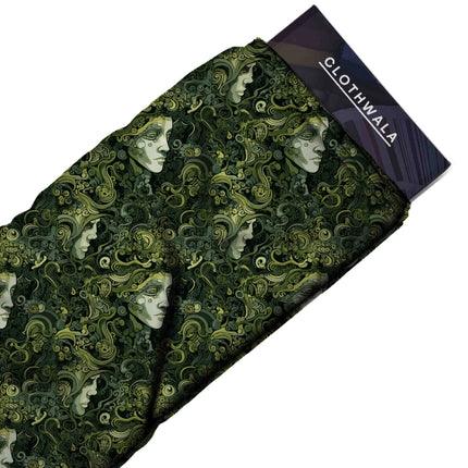 forest green other all-over print pattern — medium scale repeat layout