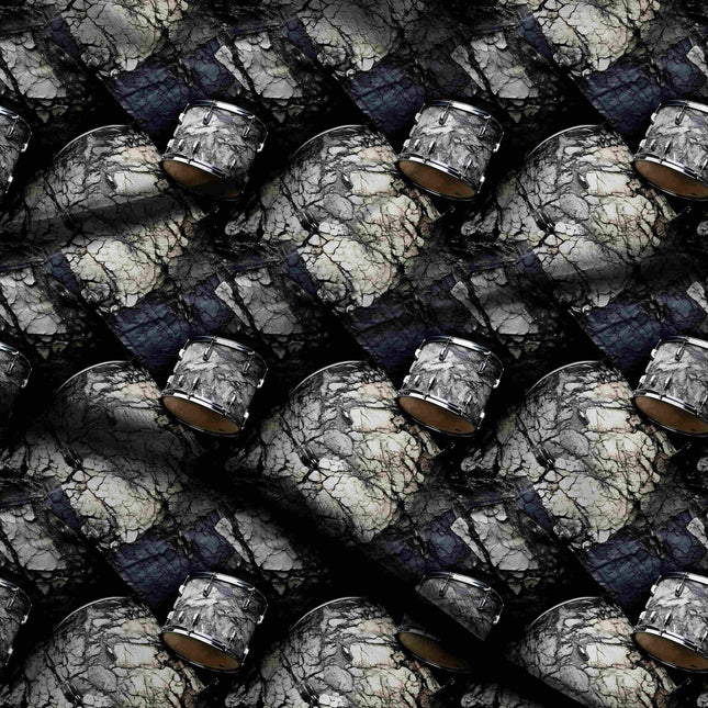 charcoal grey other print fabric draped — co-ord set styling