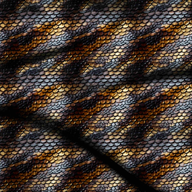 jet black animal digital print fabric texture — fine scale closeup