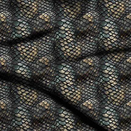 charcoal black animal digital print fabric texture — medium scale closeup