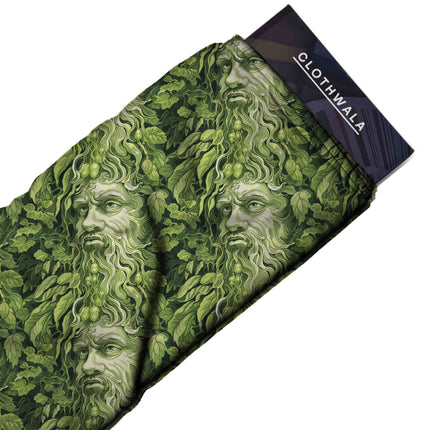 forest green other fabric detail — matte finish digital print closeup
