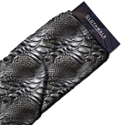 jet black animal all-over print pattern — medium scale repeat layout