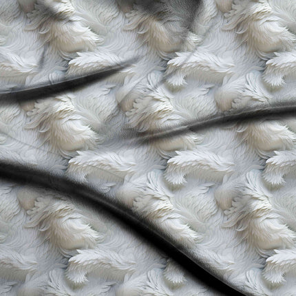 ivory white other digital print fabric texture — medium scale closeup
