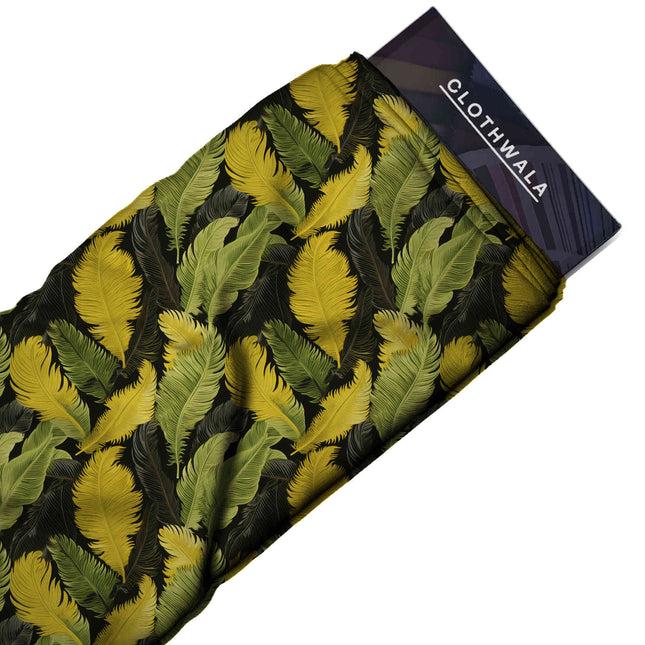 Lime Green Floral Digital Print Fabric | Maxi | Luxe Resort Wear | Heritage Silk Prints - Image 2