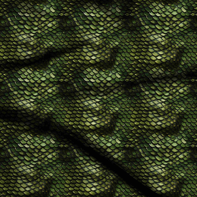 forest green animal digital print fabric texture — fine scale closeup