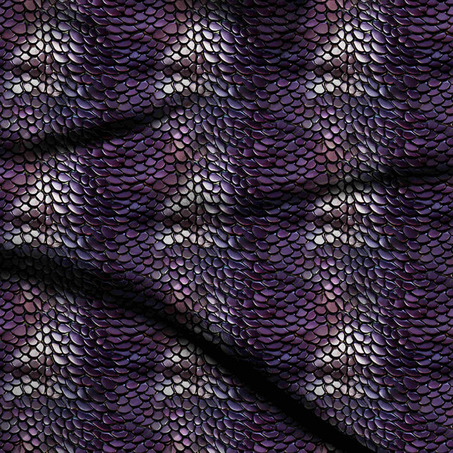 eggplant purple animal digital print fabric texture — fine scale closeup