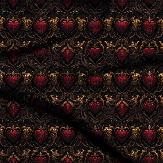 ruby red other digital print fabric texture — medium scale closeup