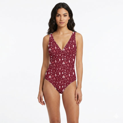 Crimson Floral Digital Print Fabric for Maxi | Urban Festival Wear - Image 4