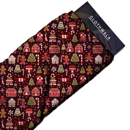Forest Green Other Digital Print Fabric for Curtains | Beach Wear - Image 6