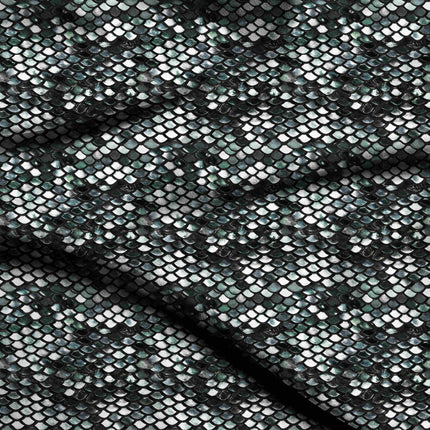 jet black animal digital print fabric texture — fine scale closeup