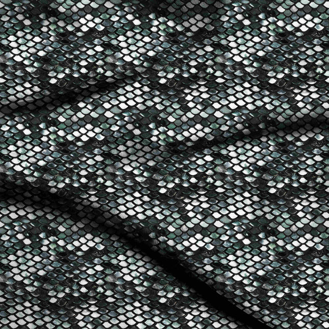 jet black animal digital print fabric texture — fine scale closeup