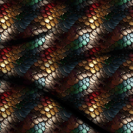 garnet red animal digital print fabric texture — fine scale closeup