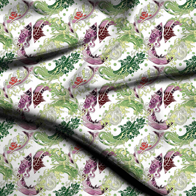 mauve animal digital print fabric texture — medium scale closeup