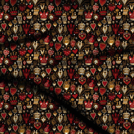 jet black other digital print fabric texture — medium scale closeup