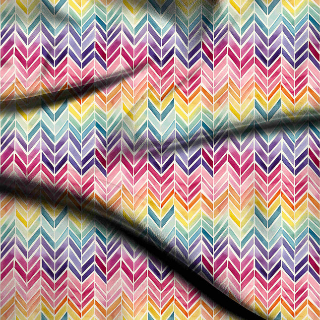magenta geometric digital print fabric texture — medium scale closeup