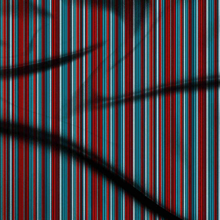 cobalt blue stripes digital print fabric texture — large scale closeup