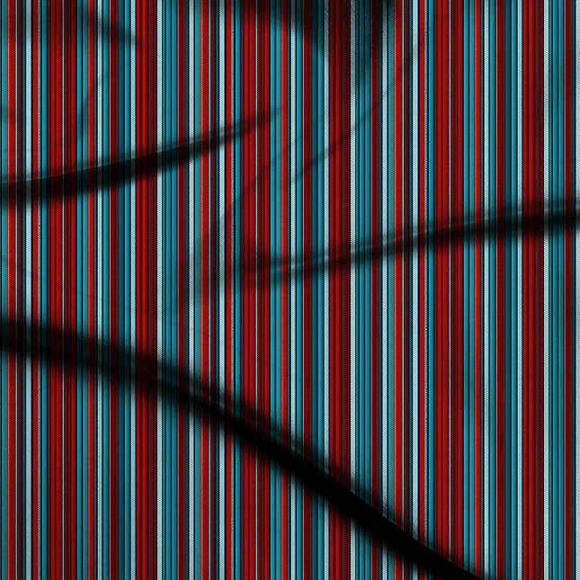 cobalt blue stripes digital print fabric texture — large scale closeup