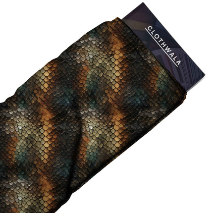 charcoal black animal fabric detail — glossy finish digital print closeup