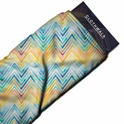 saffron yellow geometric all-over print pattern — medium scale repeat layout