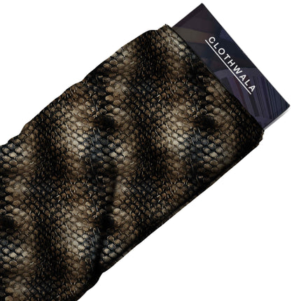 dark brown animal all-over print pattern — medium scale repeat layout
