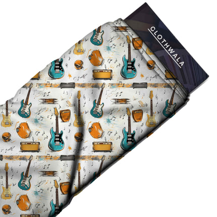 teal blue other all-over print pattern — medium scale repeat layout